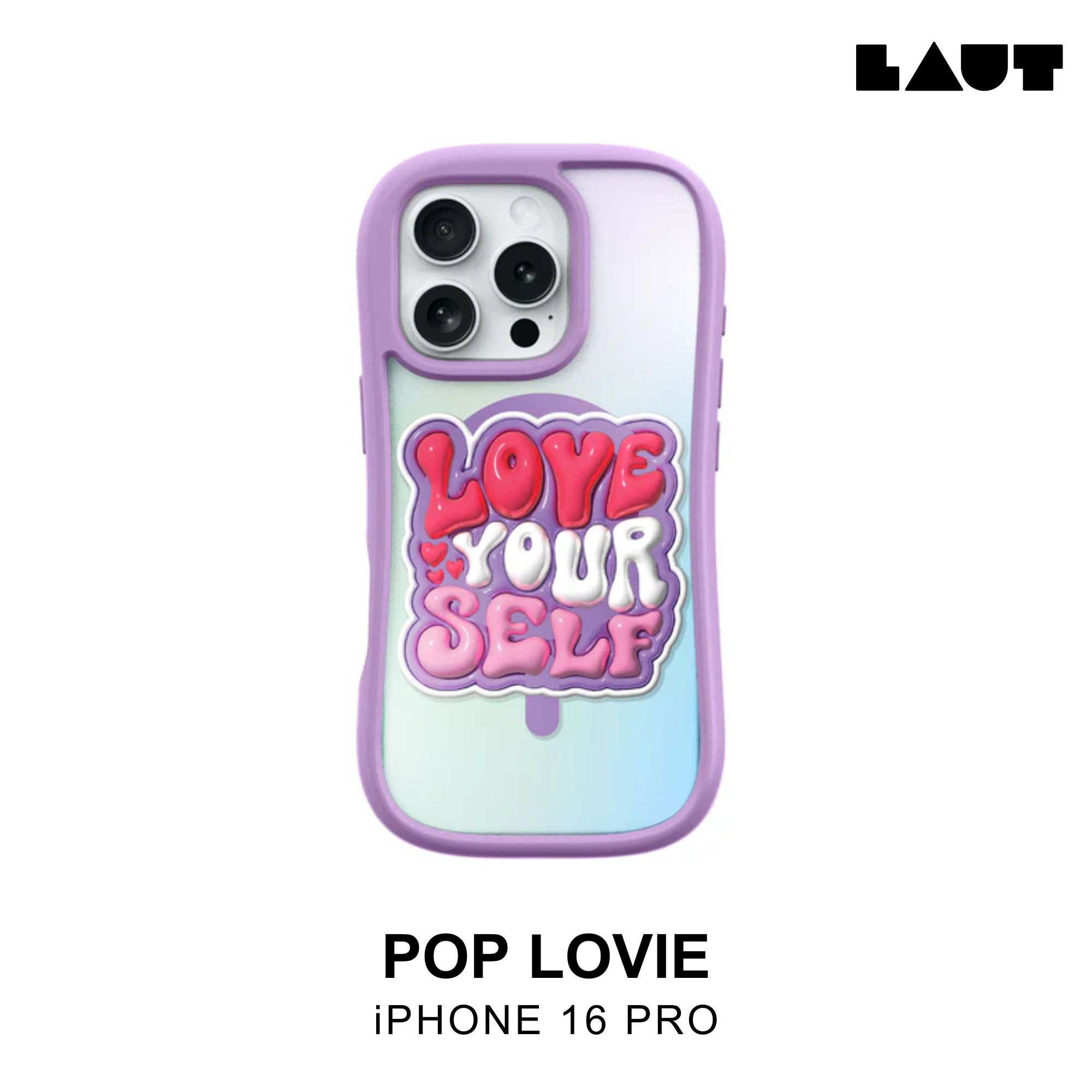 LAUT POP LOVIE iPhone 16 Pro Case - Lovely Purple