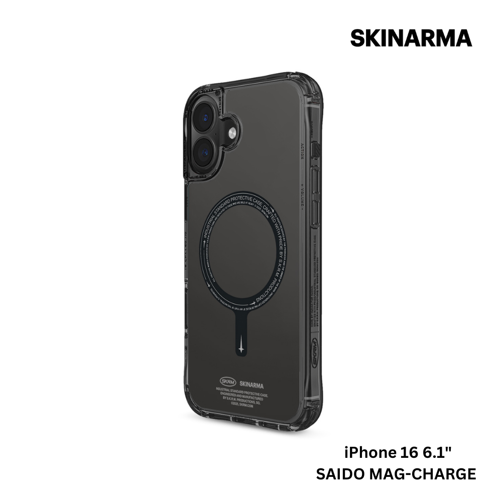 Skinarma iPhone 16 6.1" Saido Mag-Charge Case - Black