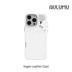 iPhone 16 Pro Max >> AULUMU Vegan Leather Case - White