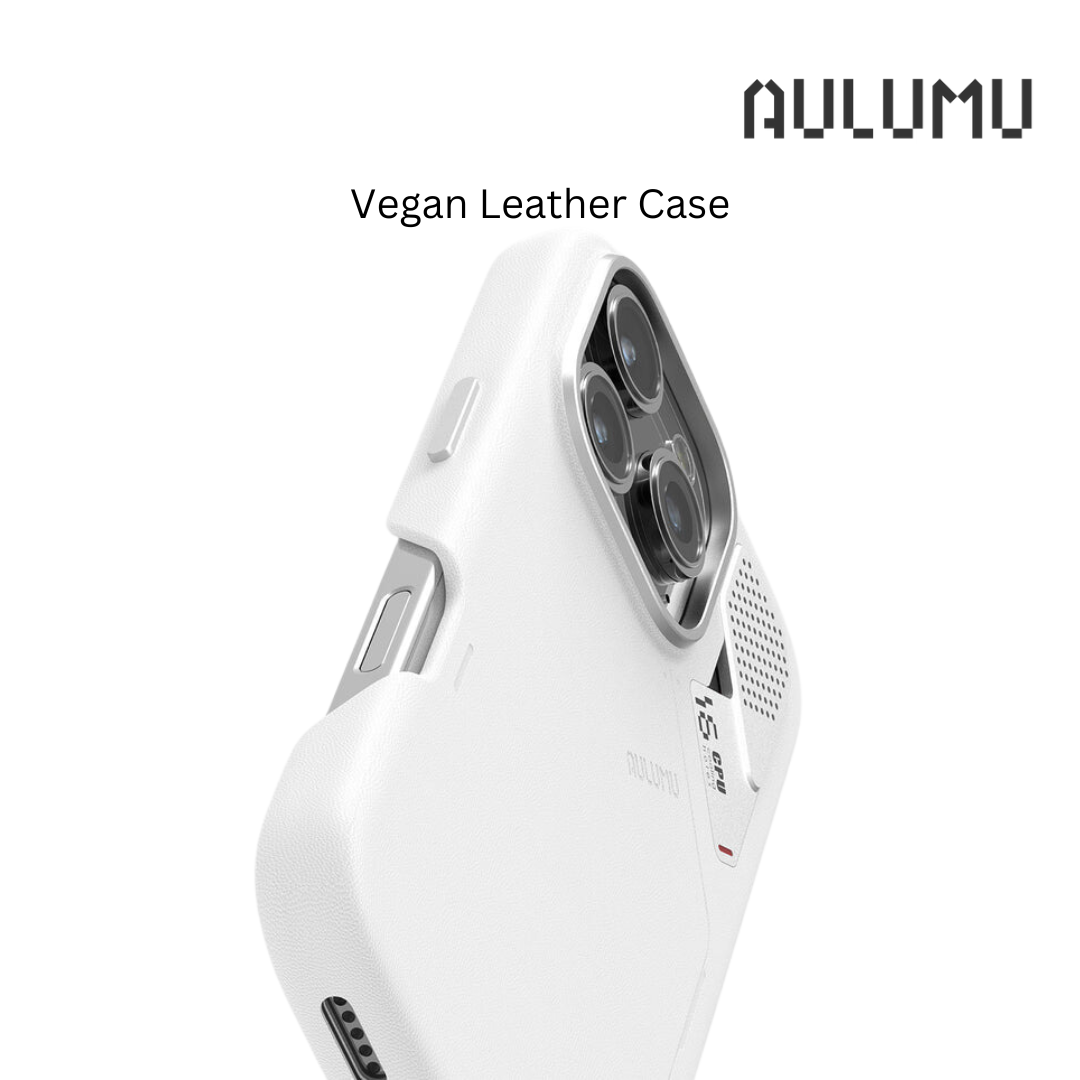 iPhone 16 Pro Max >> AULUMU Vegan Leather Case - White