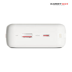GADGET MAX - GB105 Alpha PD 20000mAh PD+QC Fast Charging Digital Power Bank ( 20W+22.5W ) - White