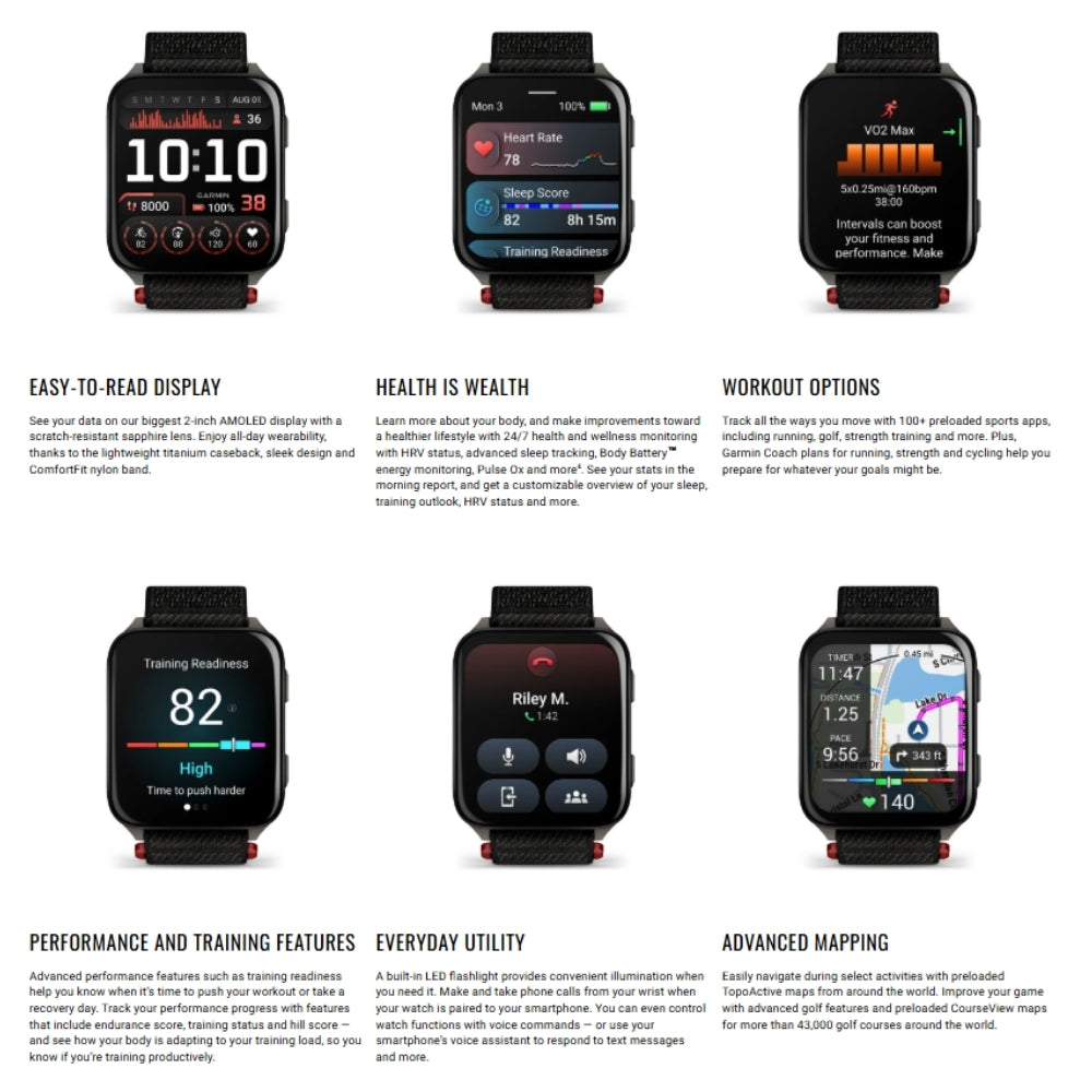 GARMIN - Venu® X1 Smart Watch - Black