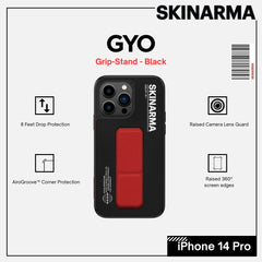 Skinarma iPhone 14 Pro (6.1") Gyo Series Leatherette Bumper - BLACK