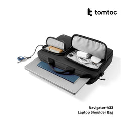 Tomtoc - Navigator-A33 Laptop Shoulder Bag ( 16 Inch Universal ) - Black