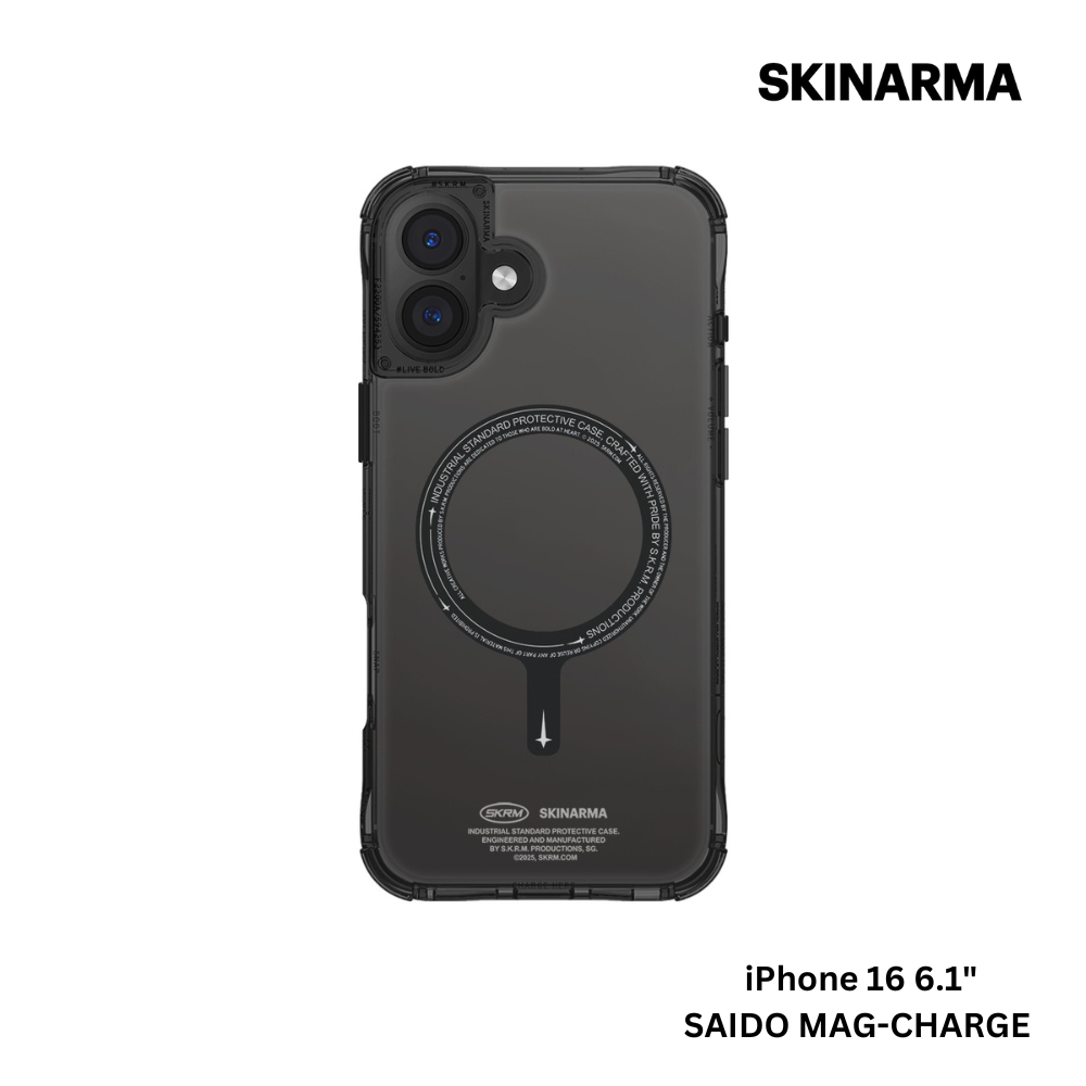 Skinarma iPhone 16 6.1" Saido Mag-Charge Case - Black