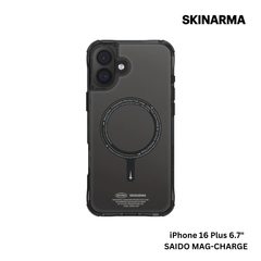 Skinarma iPhone 16 Plus 6.7" Saido Mag-Charge Case - Black