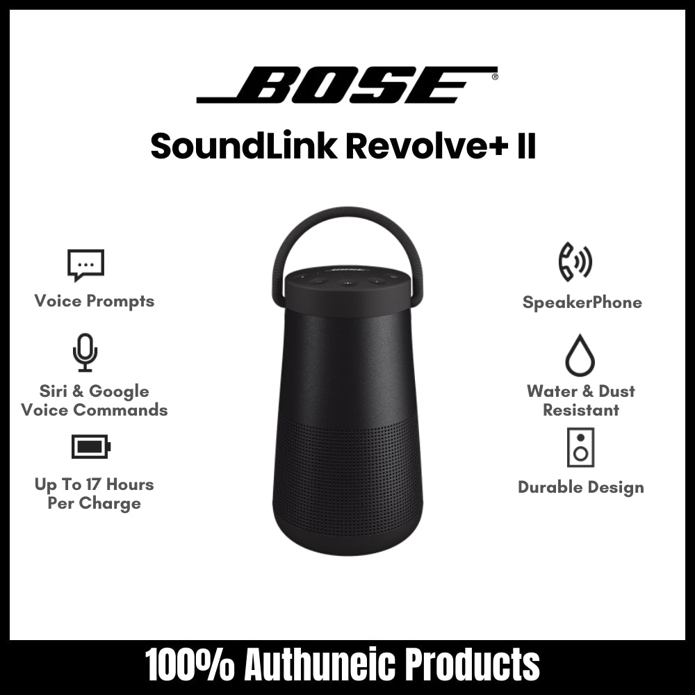 BOSE - Soundlink Revolve Plus II Bluetooth Speaker - Black