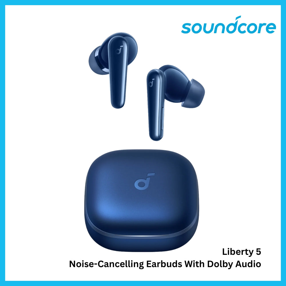 ANKER - SOUNDCORE Liberty 5 Noise-Cancelling Bluetooth Earbuds - Blue