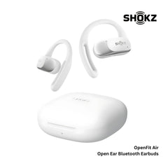SHOKZ - OPEN FIT AIR Open Ear Bluetooth Earbuds - White