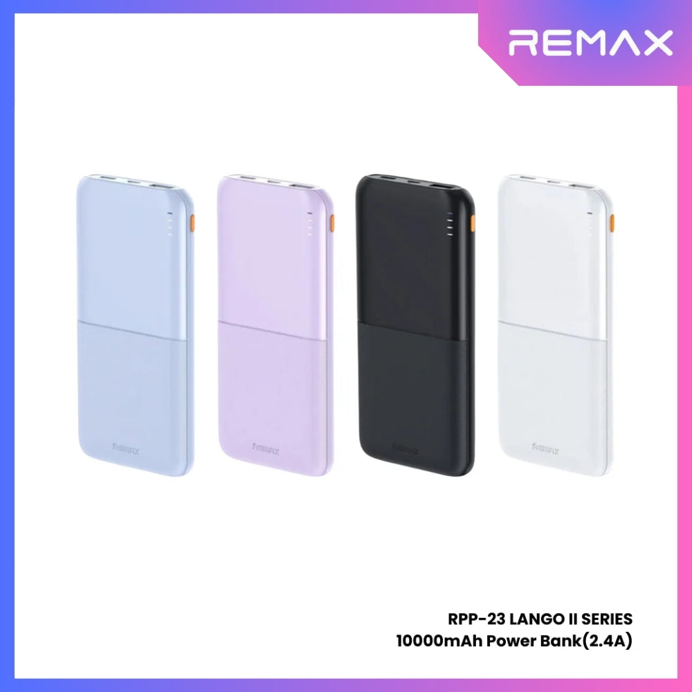 REMAX RPP-23 Lango 2 Series 10000mAh Fast Charging Power Bank(2.4A) - Black