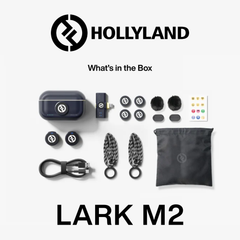 Hollyland - Lark M2 with Lighting Plug Wireless Lavalier Microphone with LightningPlug (Duo,Shine Charcoal)