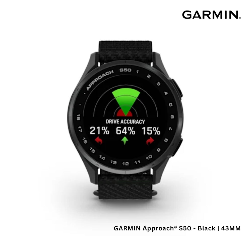 GARMIN - Approach® S50 Smart Watch (43mm) - Black