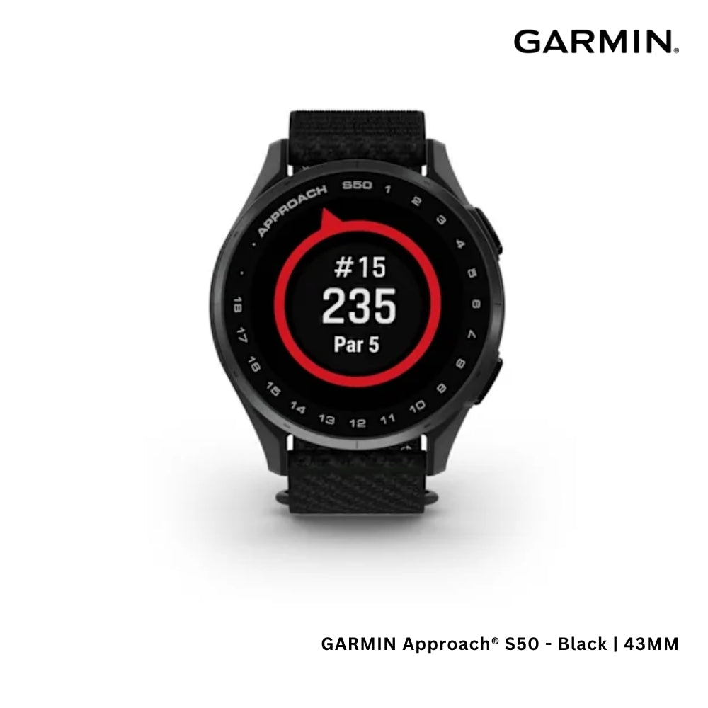 GARMIN - Approach® S50 Smart Watch (43mm) - Black