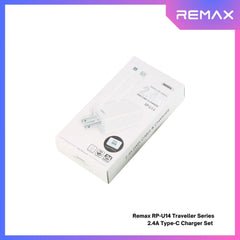 REMAX RP-U14 Traveller Series 2.4A Type-C Charger Set (1 USB) - White