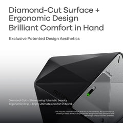 Aulumu - A39 Geometric Case For AirPods Pro 3 - Translucent Grey