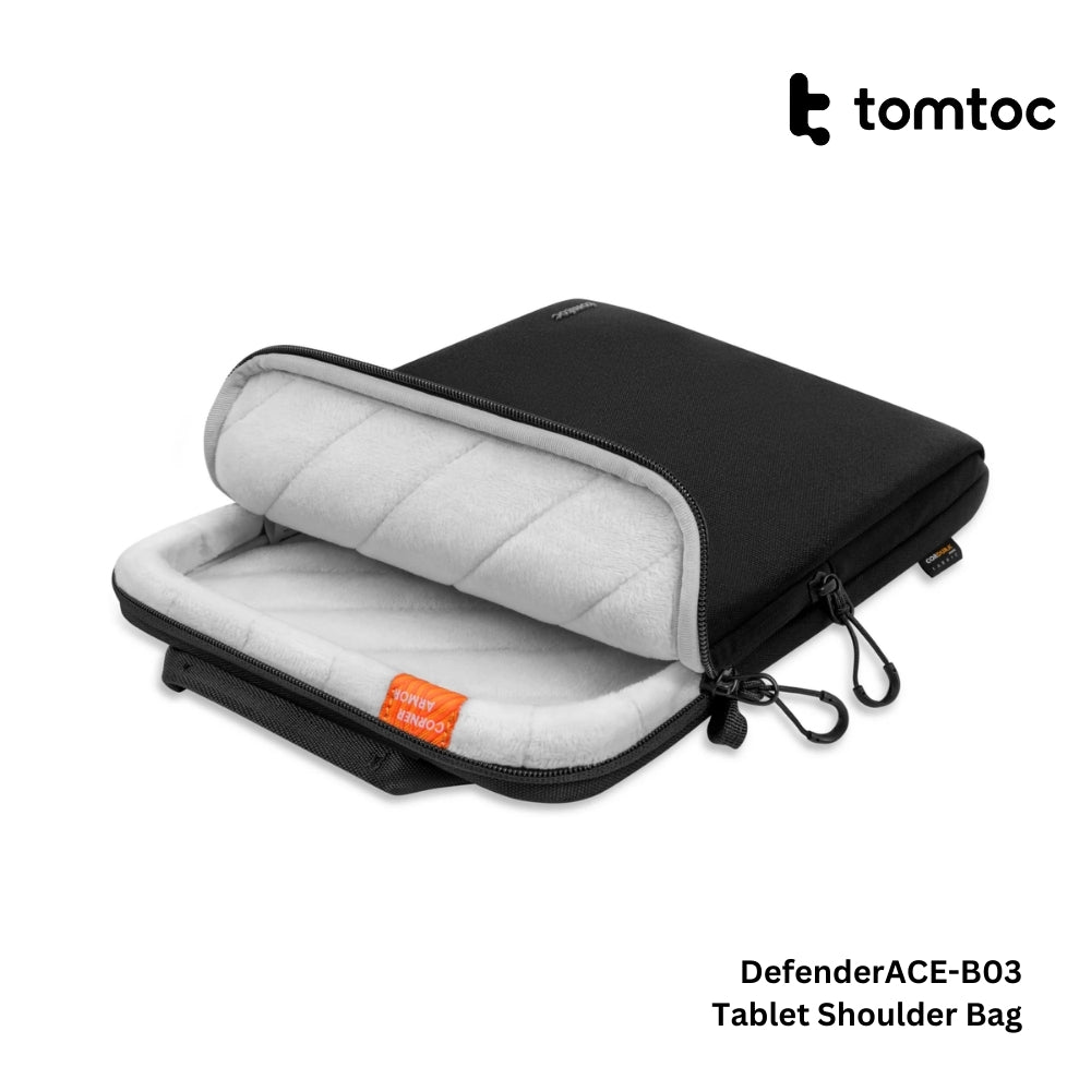 Tomtoc - DefenderACE-B03 Tablet Shoulder Bag ( 12.9 Inch ) - Black