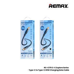 REMAX RC-C170 C-C Explore Series 60W Type-C to Type-C Fast Charging Data Cable - White