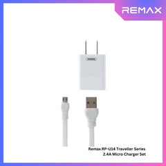 REMAX RP-U14 Traveller Series 2.4A Micro Charger Set (1 USB) - White