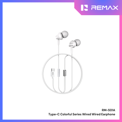 REMAX - RM-501A Type-C Wired Earphone - White