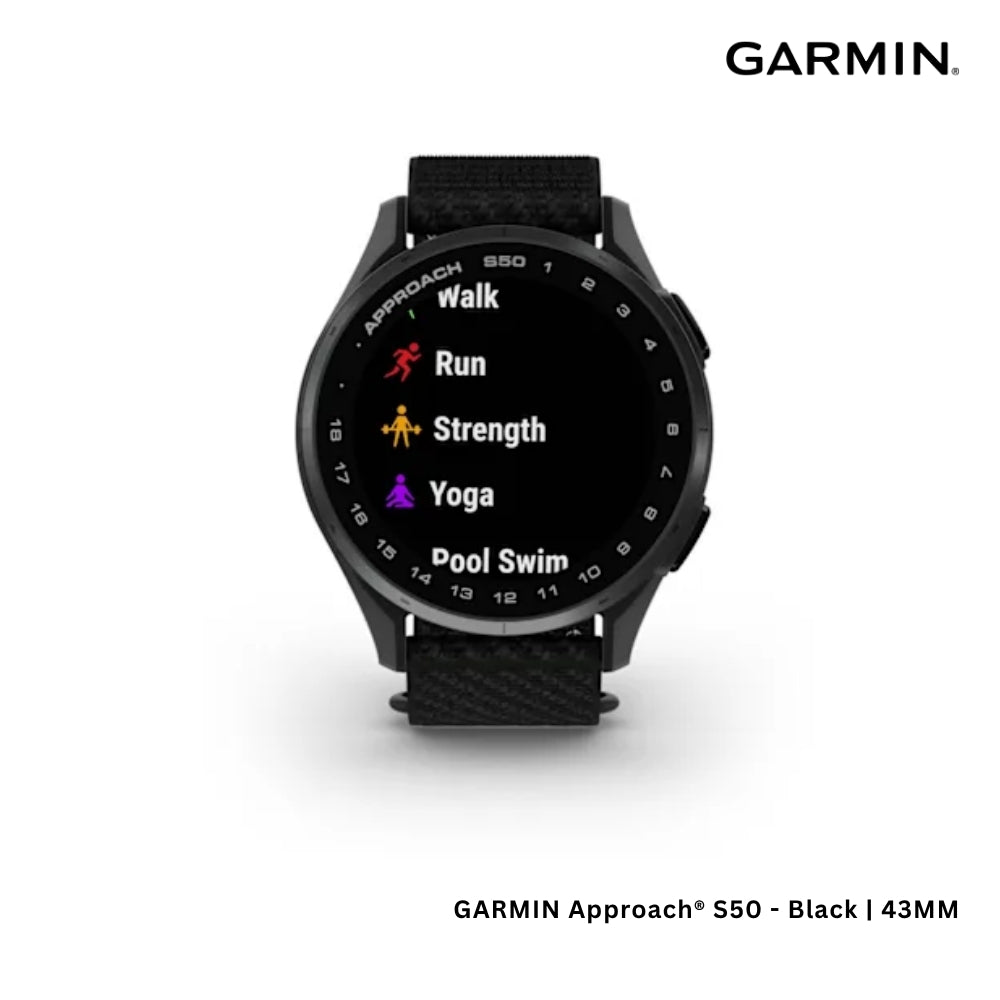 GARMIN - Approach® S50 Smart Watch (43mm) - Black