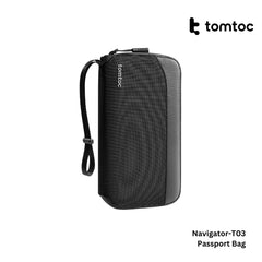TOMTOC - Navigator-T03 Passport Holder - Black
