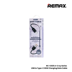 REMAX RC-C025 A-C Icy Series 66W USB to Type-C Fast Charging Data Cable - White