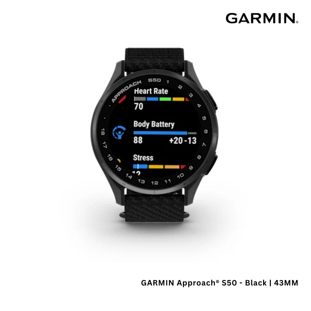 GARMIN - Approach® S50 Smart Watch (43mm) - Black