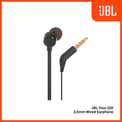 JBL - TUNE 110 3.5mm Wired Earphone - Black