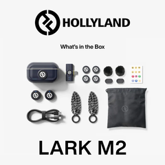 Hollyland - Lark M2 with USB-C Plug Wireless Lavalier Microphone with USB-C Plug(Duo,Shine Charcoal)
