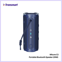 TRONSMART - Mirtune C3 Portable Bluetooth Wireless Outdoor Speaker - Blue