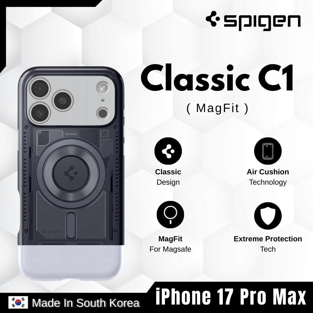Spigen - Classic C1 Magfit Case For iPhone 17 Pro Max - Graphite