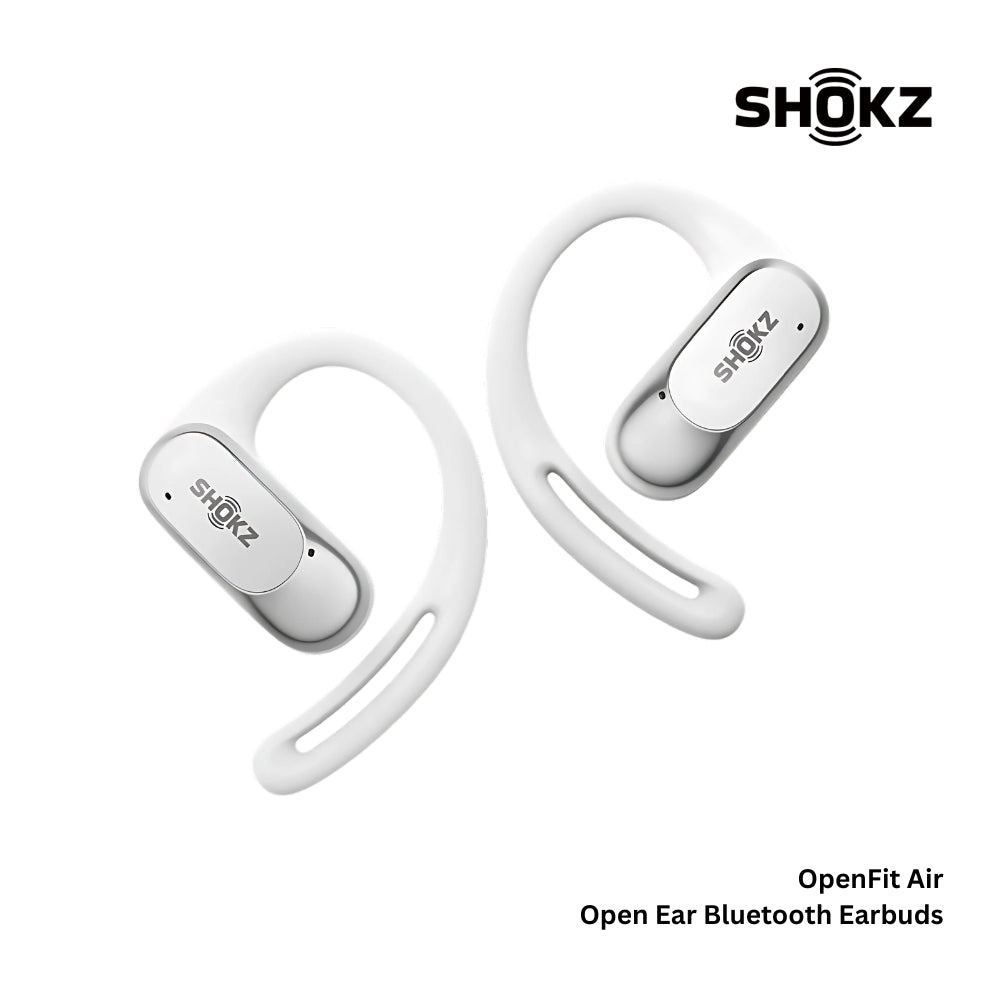 SHOKZ - OPEN FIT AIR Open Ear Bluetooth Earbuds - White