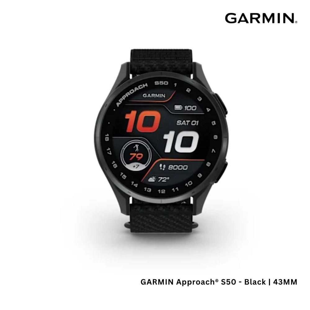 GARMIN - Approach® S50 Smart Watch (43mm) - Black