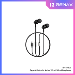 REMAX - RM-501A Type-C Wired Earphone - Black