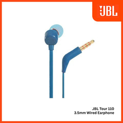 JBL - TUNE 110 3.5mm Wired Earphone - Blue