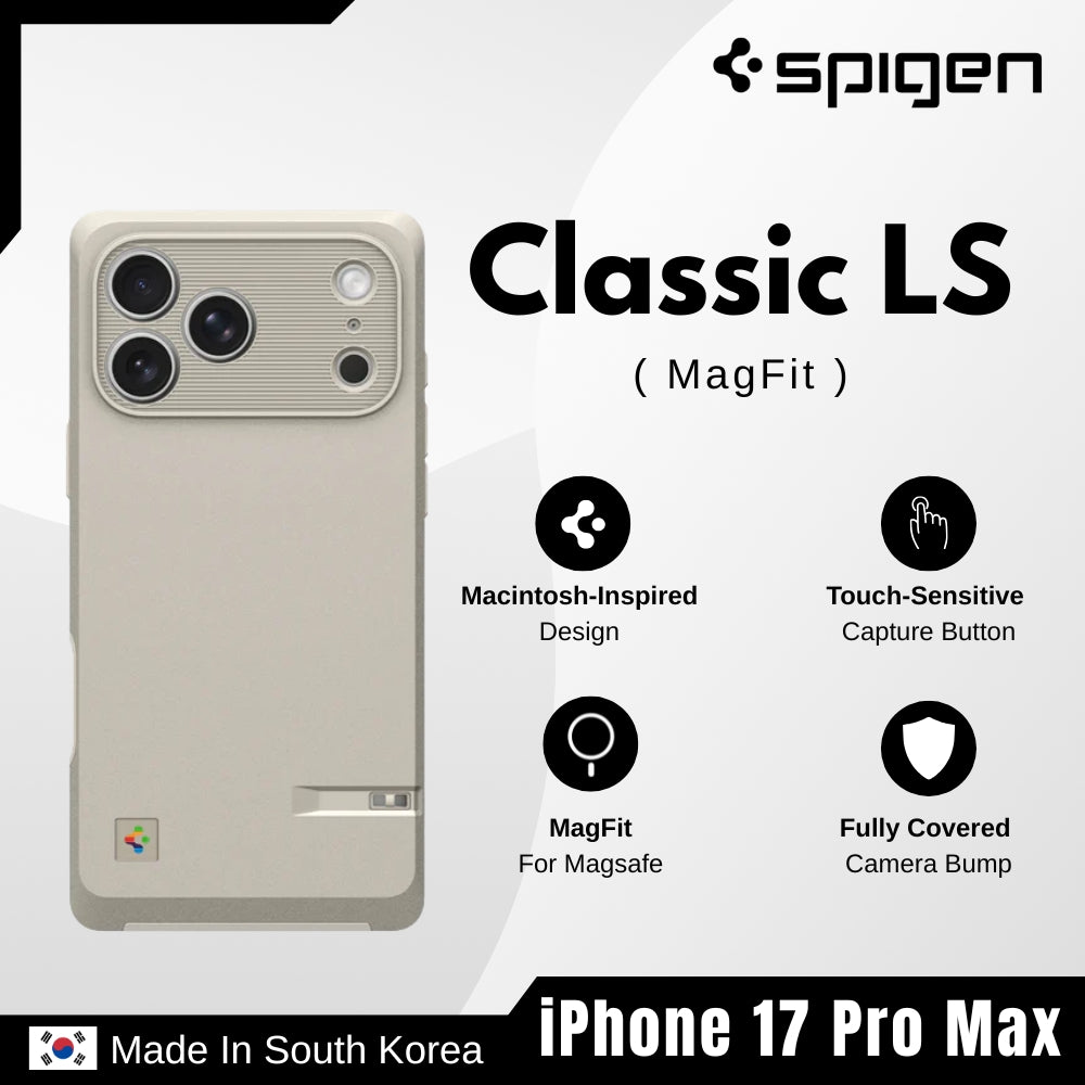 Spigen - Classic LS Magsafe Case For iPhone 17 Pro Max - Stone