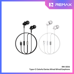 REMAX - RM-501A Type-C Wired Earphone - Black