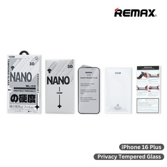 REMAX - WL-03 iPhone 16 Plus Future Ultra-Soft Series Tempered Glass (Privacy) - Light Grey