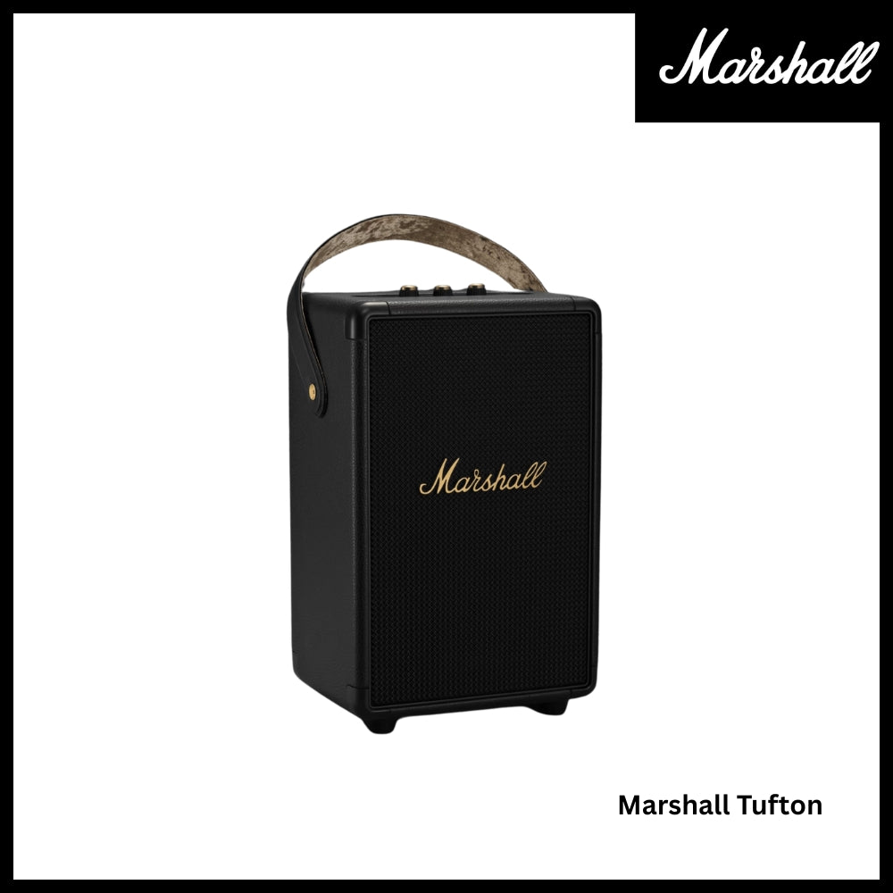 Marshall Tufton Portable Bluetooth Speaker - Black & Brass