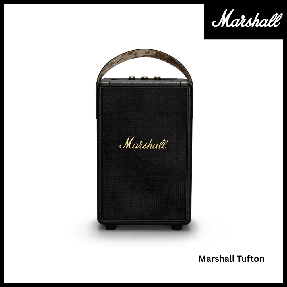 Marshall Tufton Portable Bluetooth Speaker - Black & Brass