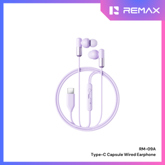 REMAX - RM-09A Type-C Capsule Wired Earphone - Purple