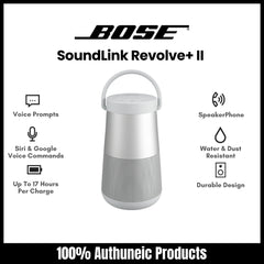 BOSE - Soundlink Revolve Plus II Bluetooth Speaker - Silver