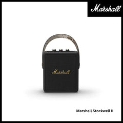 Marshall Stockwell 2 Portable Bluetooth Speaker - Black & Brass