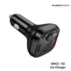 GADGET MAX - GMCC-02 45W FM Transmitter Car Charger - Black