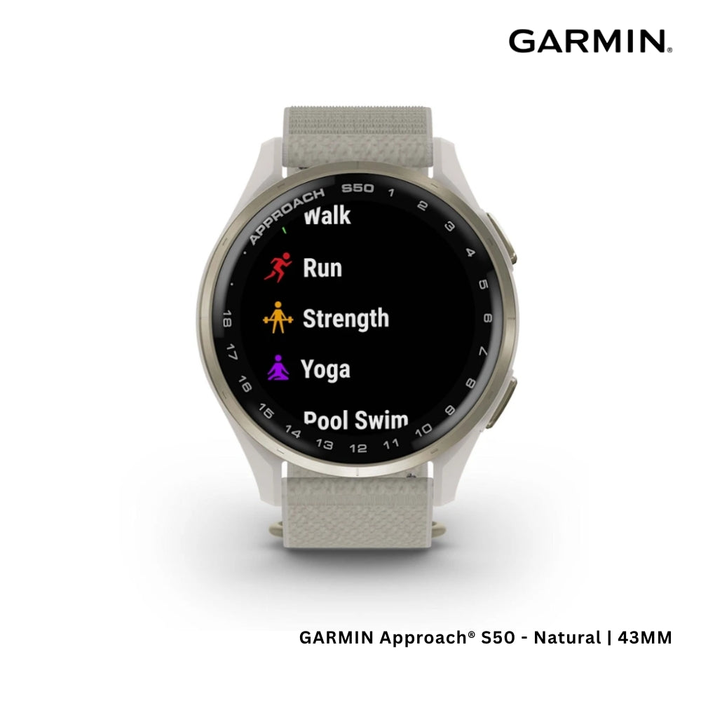 GARMIN - Approach® S50 Smart Watch (43mm) - Natural