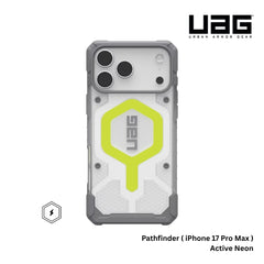UAG - Pathfinder Clear Case For iPhone 17 Pro Max - Active Neon