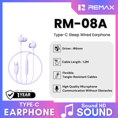 REMAX - RM-08A Type-C Sleep Wired Earphone - Purple