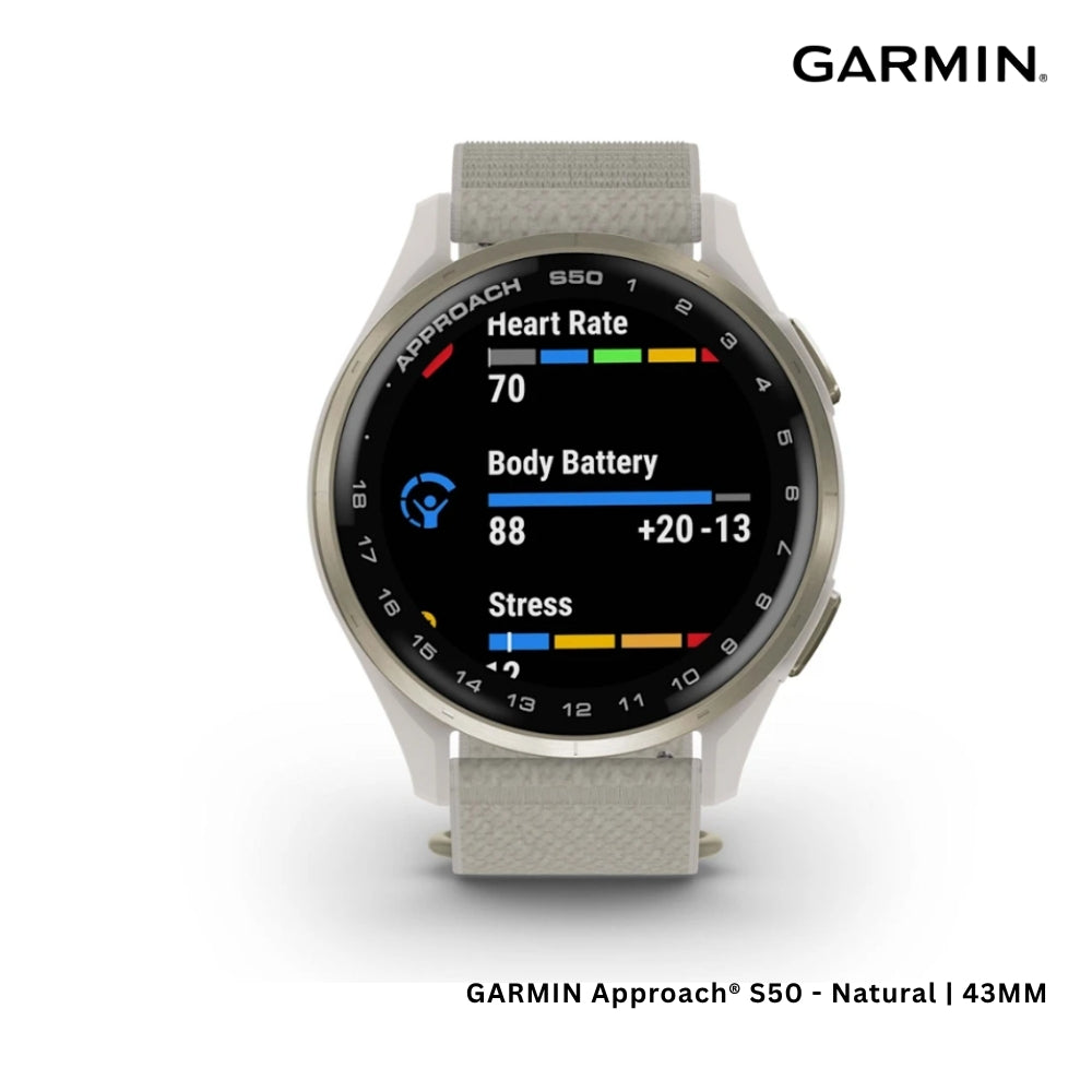 GARMIN - Approach® S50 Smart Watch (43mm) - Natural
