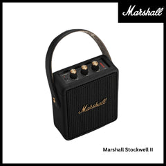 Marshall Stockwell 2 Portable Bluetooth Speaker - Black & Brass