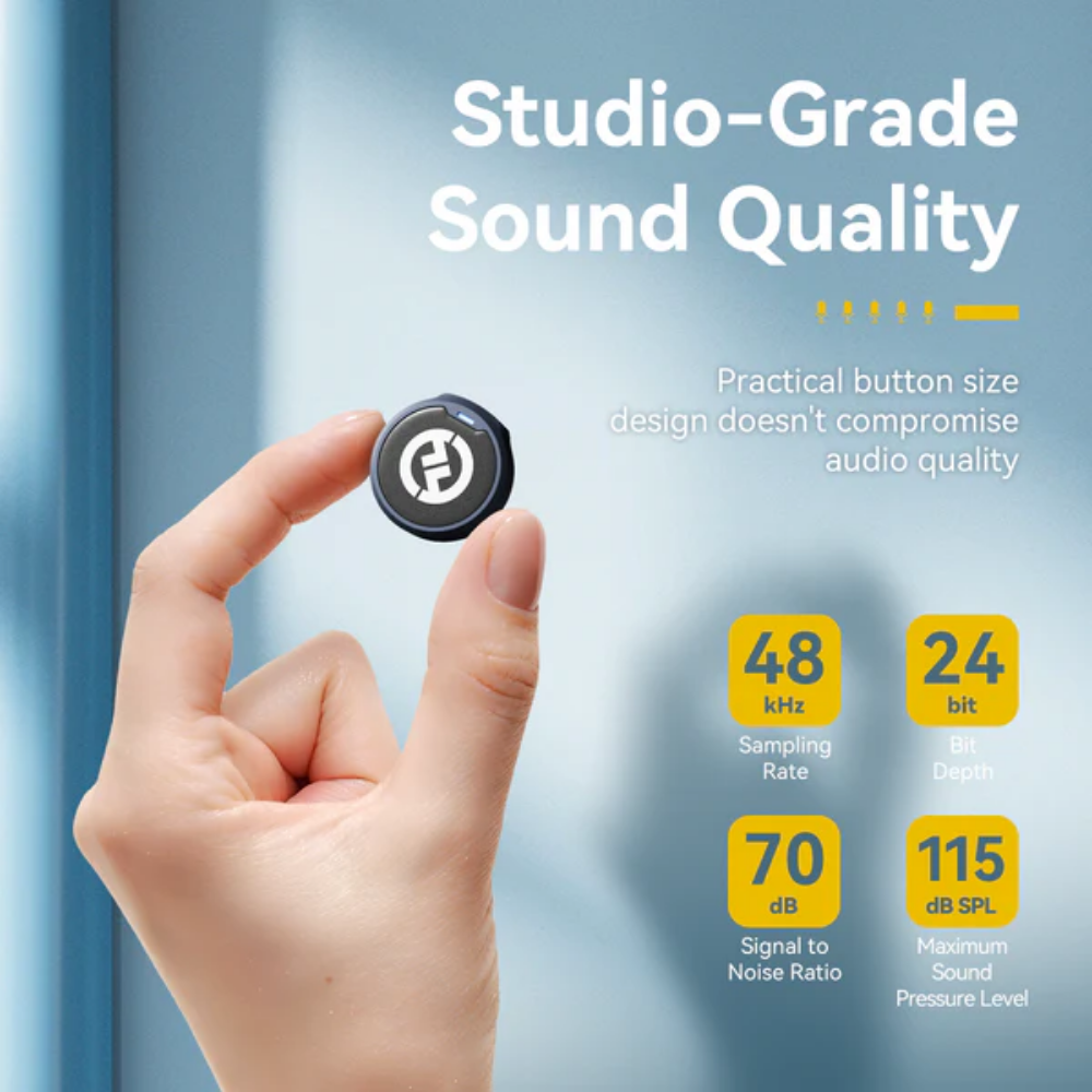 Hollyland - Lark M2 with Lighting Plug Wireless Lavalier Microphone with LightningPlug (Duo,Shine Charcoal)